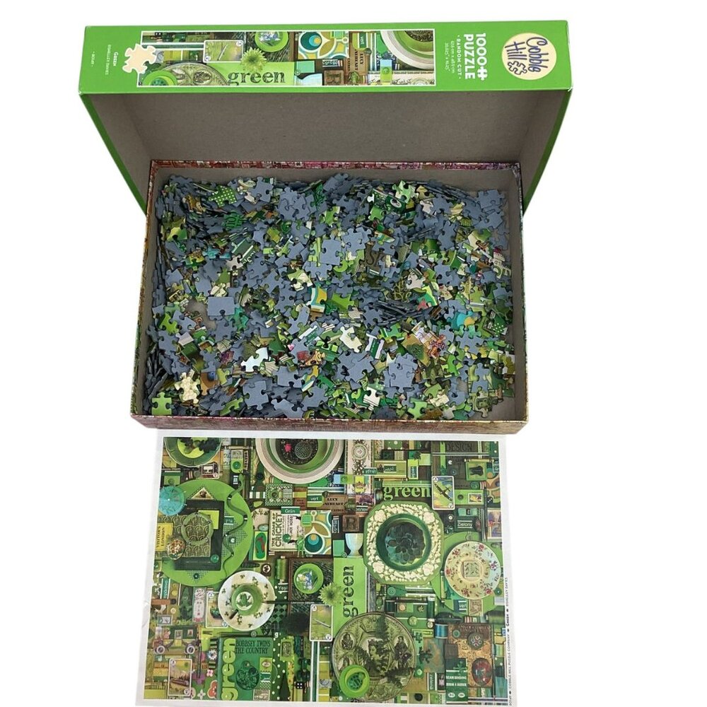 Cobble Hill Green Rainbow Project Collage 1000 Piece Jigsaw Puzzle - Picture 9 of 9
